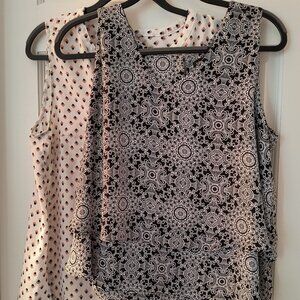 2 - Liz Claiborne Sleeveless Pullover Tops - Size Petite Large